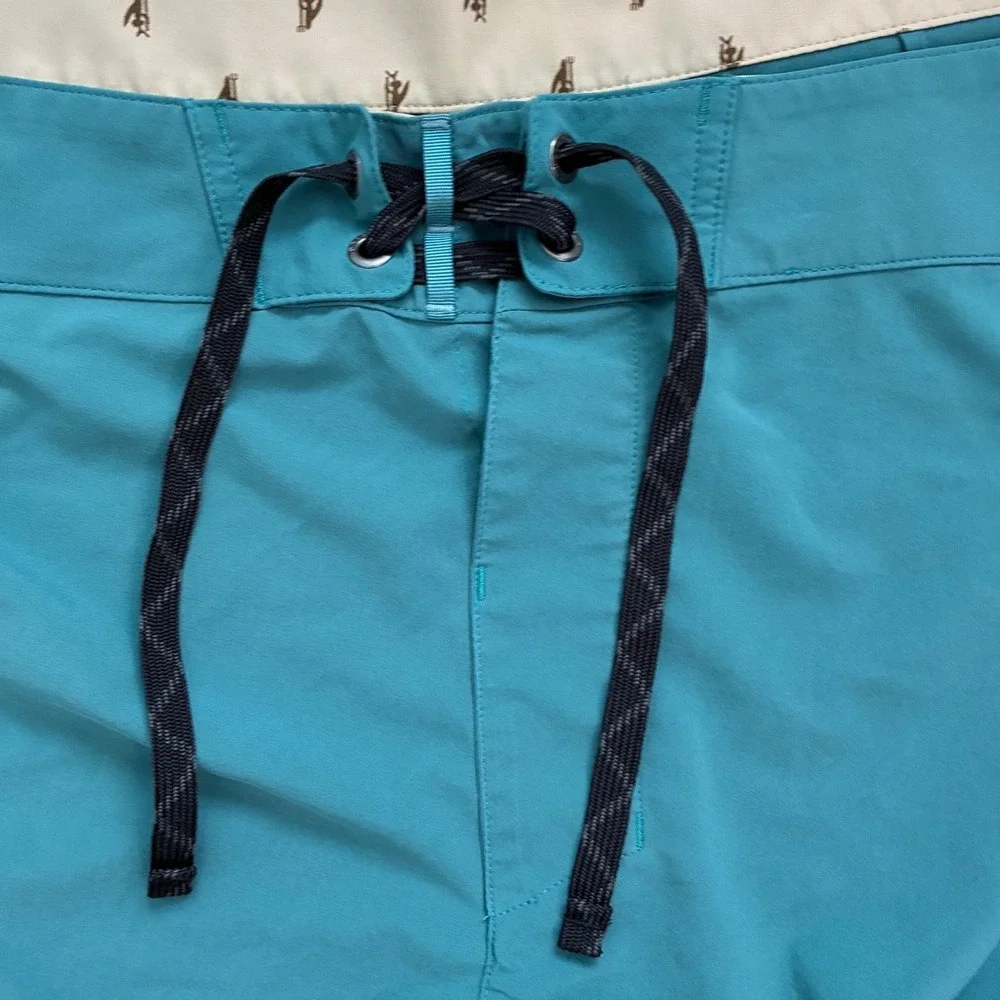 Patagonia Stretch Planing Board Shorts Mens 36 Tidal Teal Blue Green 86612 SP19